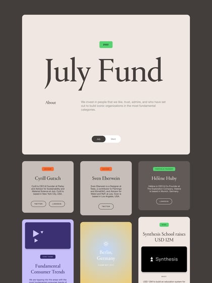 July Fund Thumbnail Preview
