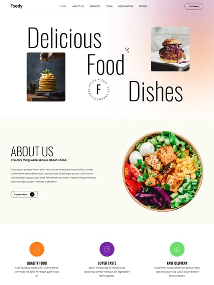 Foody Template Thumbnail Preview