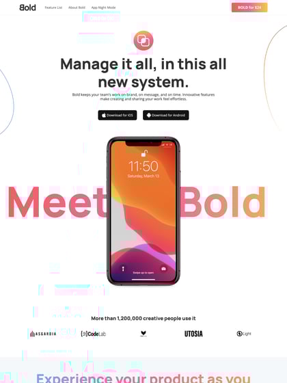 Bold Template Thumbnail Preview