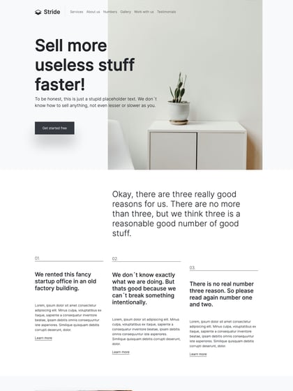 Stride Template Thumbnail Preview