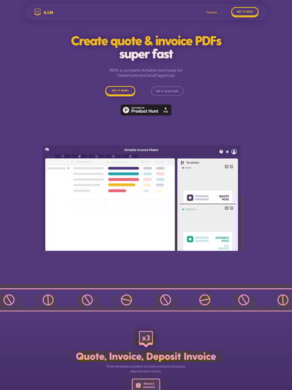 Airtable Invoice Maker Thumbnail Preview