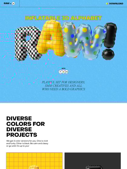 Inflatable 3D Alphabet Thumbnail Preview