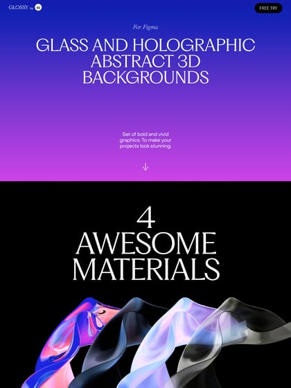 Holographic Abstract 3D Backgrounds Thumbnail Preview