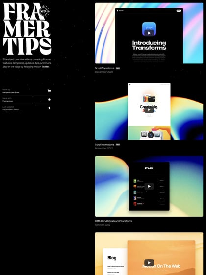Framer Tips Thumbnail Preview