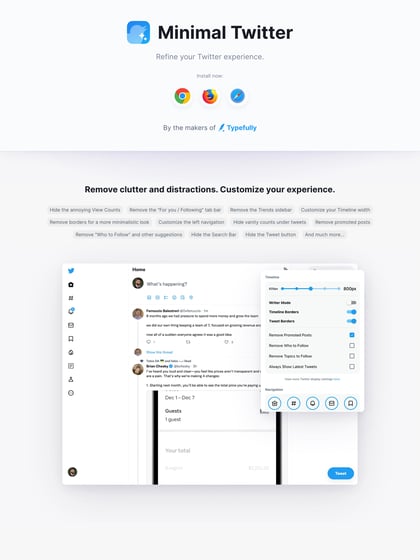 Minimal Twitter Thumbnail Preview