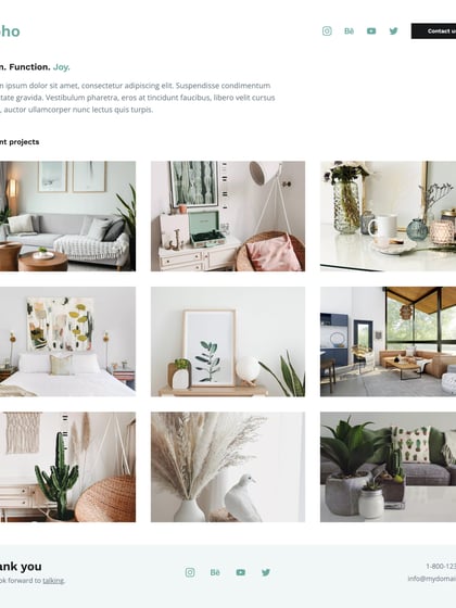 Boho Template Thumbnail Preview