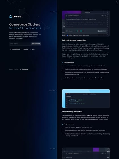 Commit Template Thumbnail Preview
