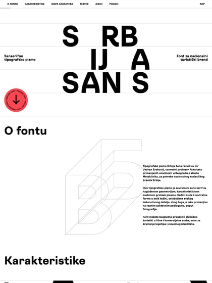 Srbija Sans Font Thumbnail Preview