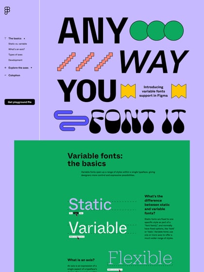 Variable fonts support in Figma Thumbnail Preview