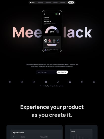 Black Template Thumbnail Preview