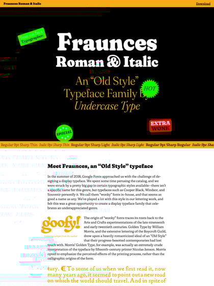 Fraunces by Undercase Type Thumbnail Preview