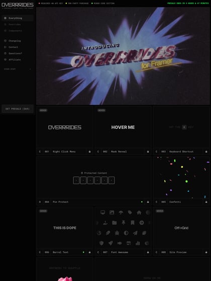 Overrrides Thumbnail Preview