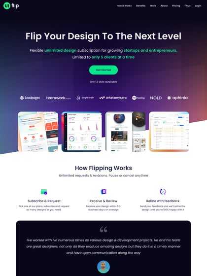 UI Flip Thumbnail Preview