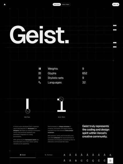 Geist Font Thumbnail Preview