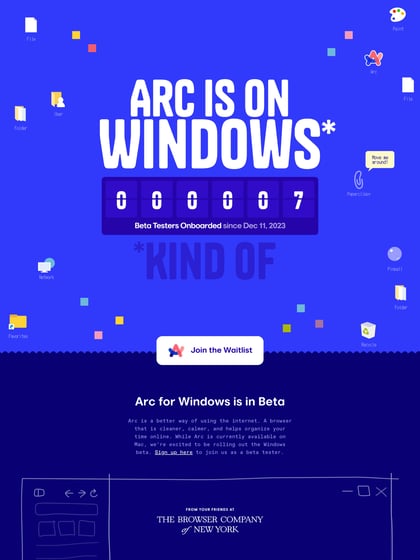 Arc for Windows Thumbnail Preview