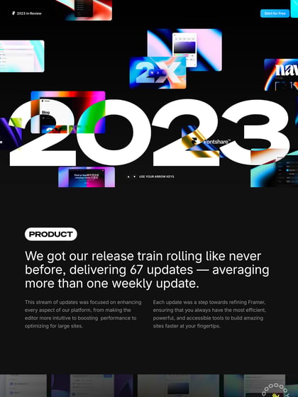 Framer: 2023 Year in Review Thumbnail Preview