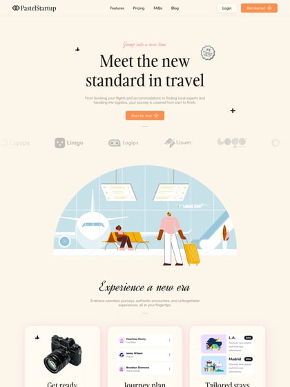 PastelStartup Template Thumbnail Preview