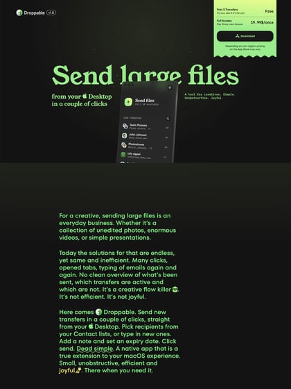 Droppable Thumbnail Preview