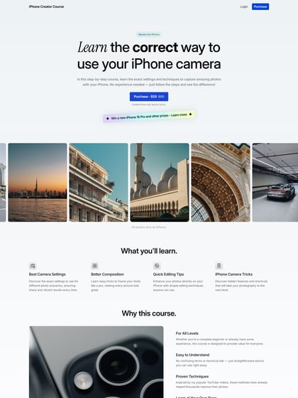 iPhone Creator Course Thumbnail Preview