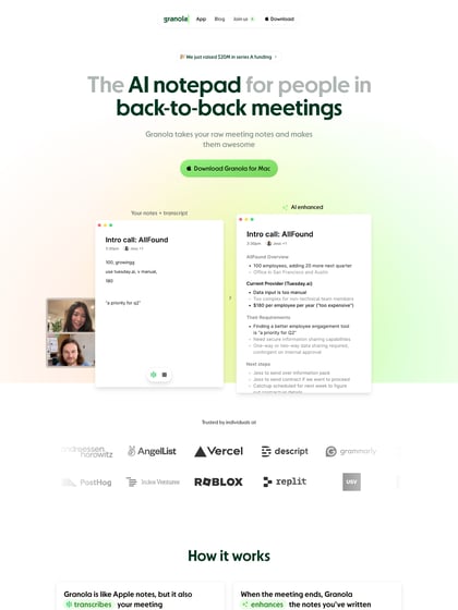 Granola Thumbnail Preview