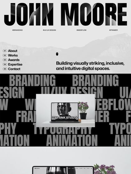 John Moore Template Thumbnail Preview