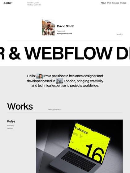 Subtle Template Thumbnail Preview