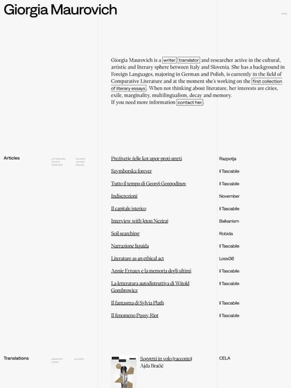 Giorgia Maurovich Thumbnail Preview