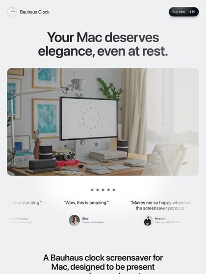 Bauhaus Clock Thumbnail Preview