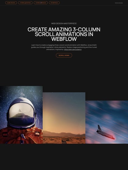 3 Column Image Scroll Template Thumbnail Preview