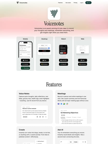 Voice Notes Thumbnail Preview