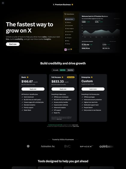 X Premium Business Thumbnail Preview