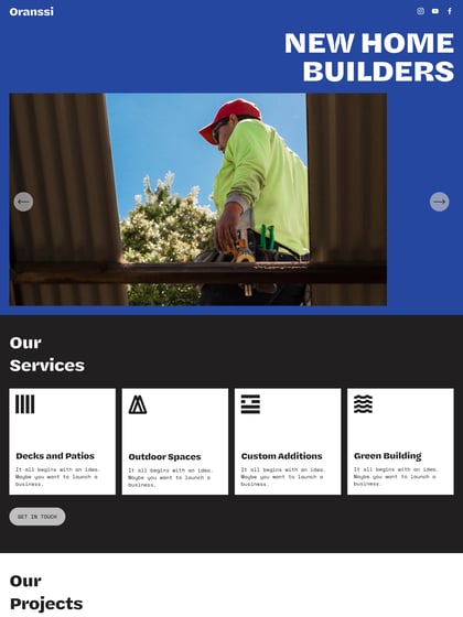 Oranssi Template Thumbnail Preview