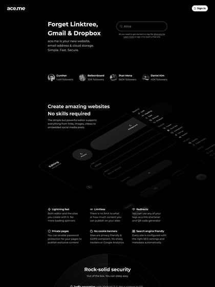 ace.me Thumbnail Preview