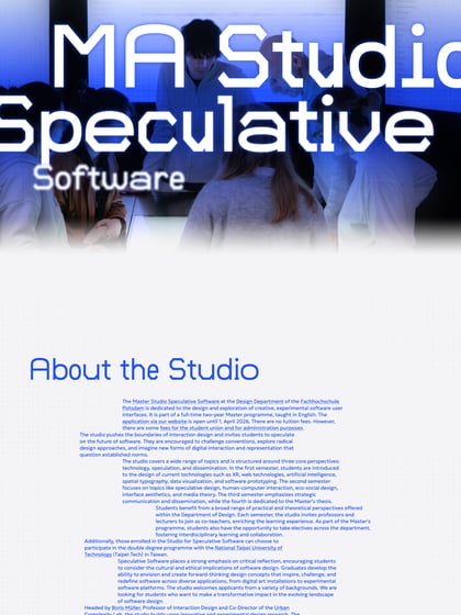 MA Studio Speculative Software Thumbnail Preview