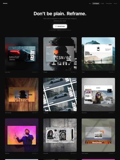 Reframe Thumbnail Preview