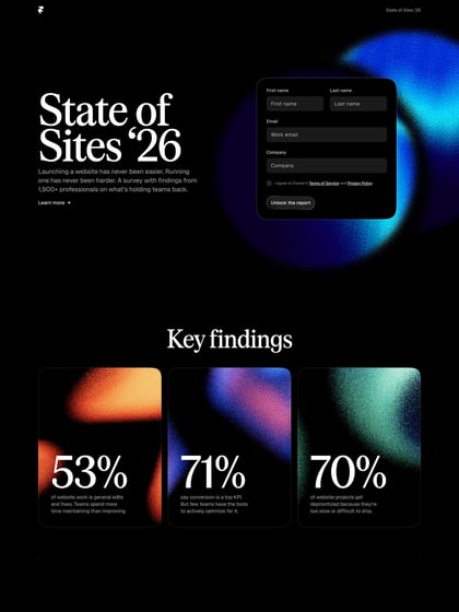 Framer: State of Sites 2026 Thumbnail Preview