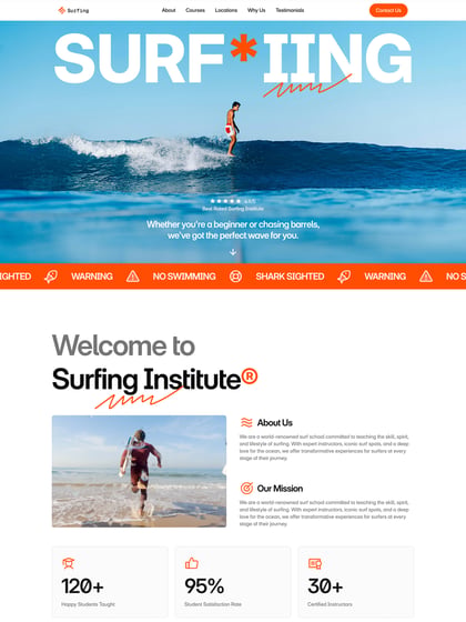 Surfing Template Thumbnail Preview