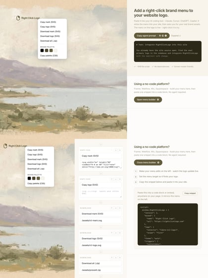 Right-Click Logo Thumbnail Preview