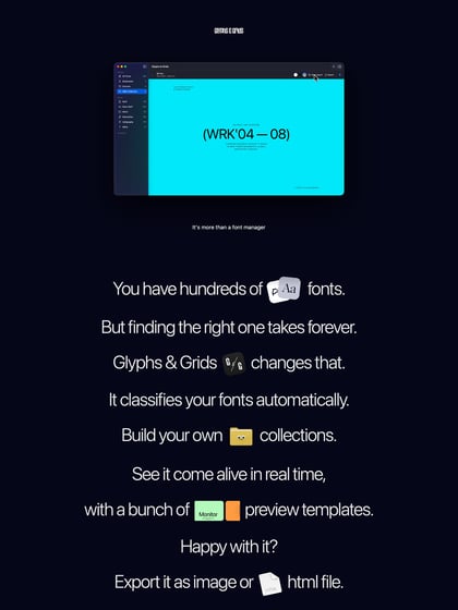 Glyphs & Grids Thumbnail Preview