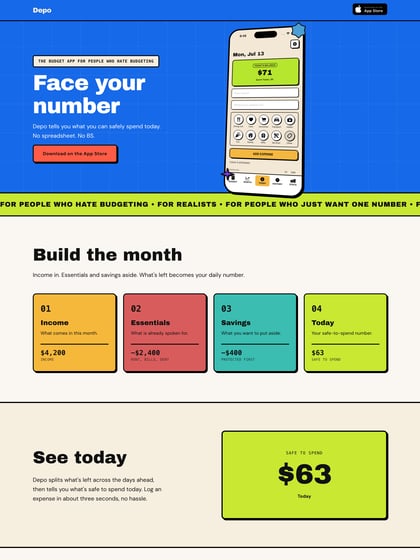 Depo Budget App Thumbnail Preview