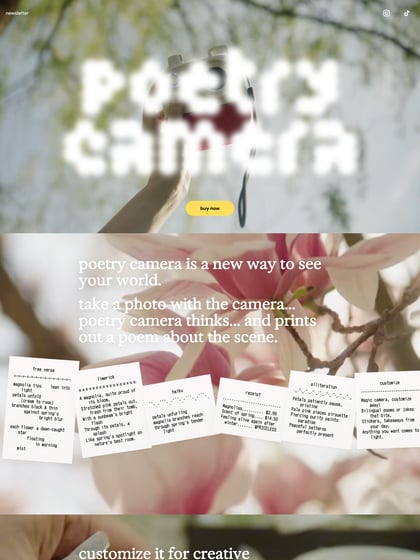 poetry camera Thumbnail Preview