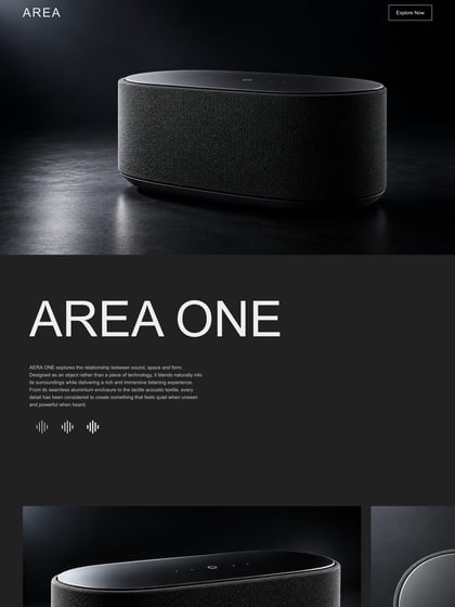 AREA ONE Speaker Template Thumbnail Preview