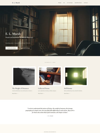 E. L. Marsh Template Thumbnail Preview