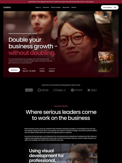 Leadora Template Thumbnail Preview