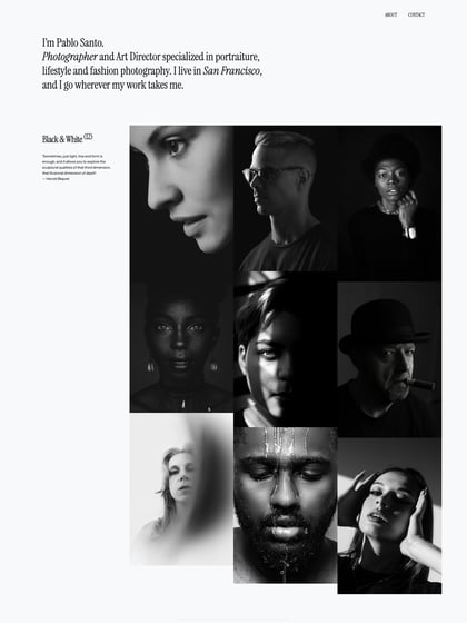 Pablo Santo Photography Template Thumbnail Preview