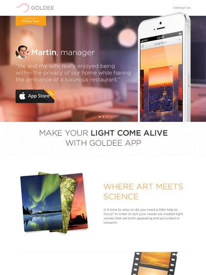 Goldee App for hue Thumbnail Preview