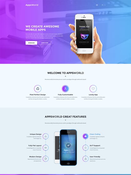 AppsWorld Template Thumbnail Preview