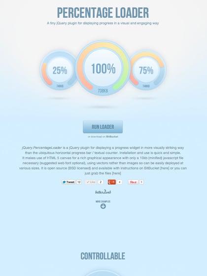 Percentage Loader Thumbnail Preview