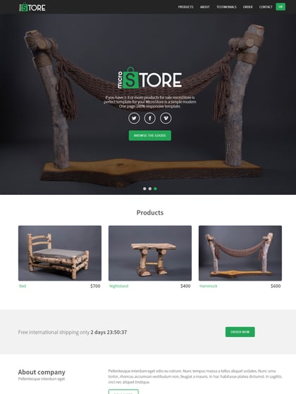 microStore Template Thumbnail Preview