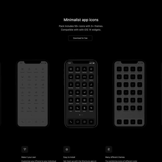 Minimalist iOS 14 Icons